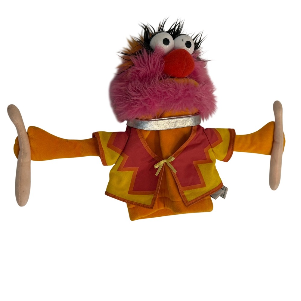Disney Muppets Animal Hand Puppet Gund Plush Drummer with Drumsticks 047114